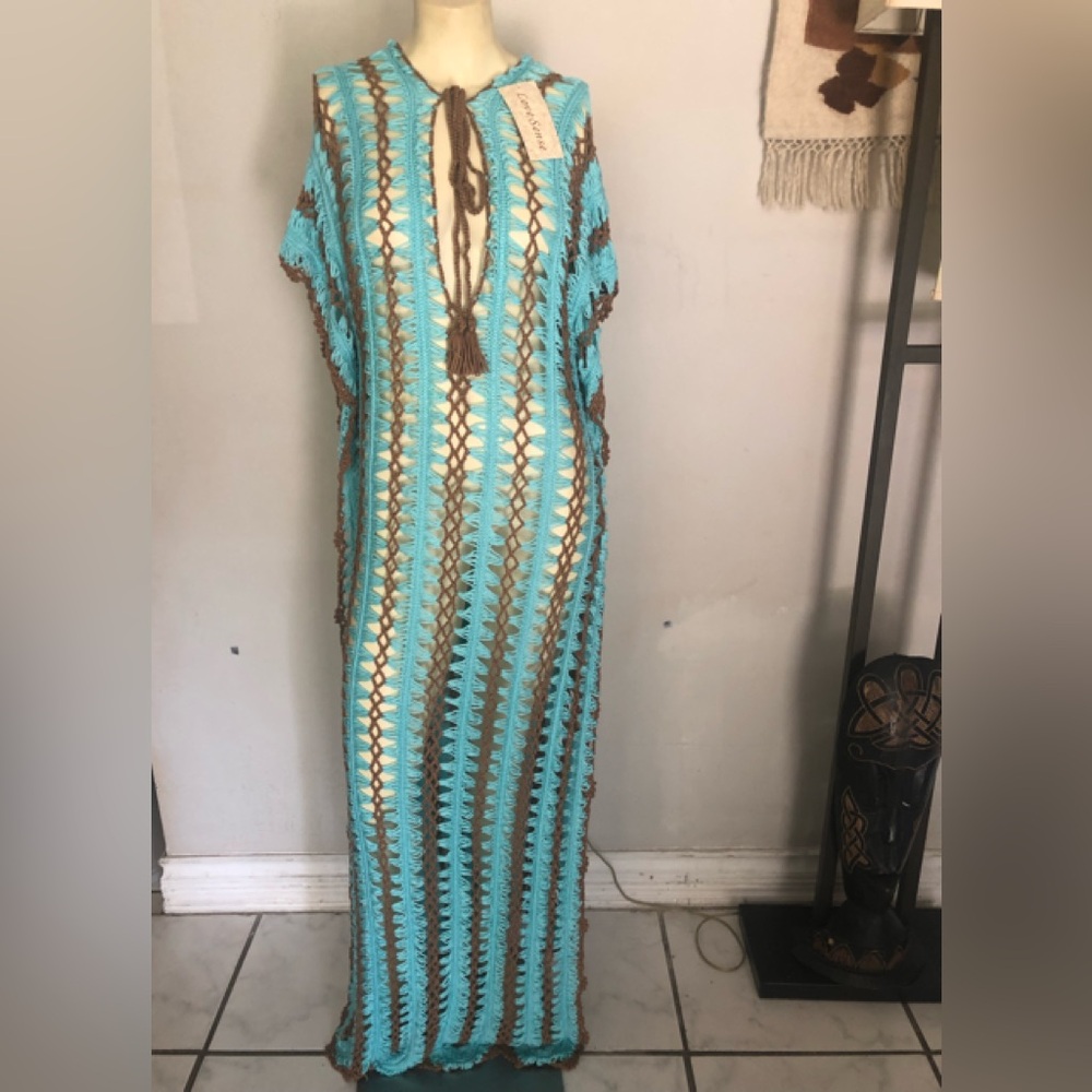 Love Sense Crochet Maxi Dress Size S/M